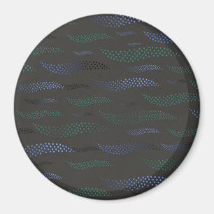 Waves Tiger (stilisiertes Muster) 7 Magnet