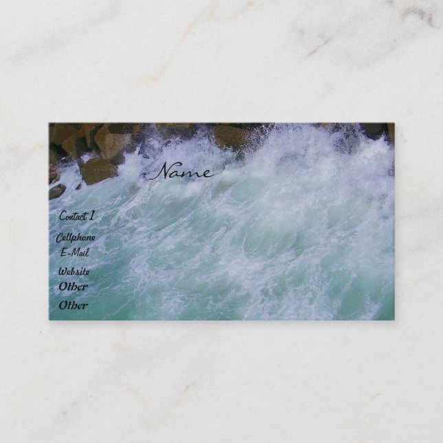 Waves und die Rocks_ Visitenkarte (Vorderseite)