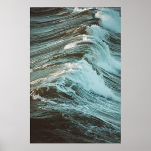 WAVES VINTAGES FOTO POSTER