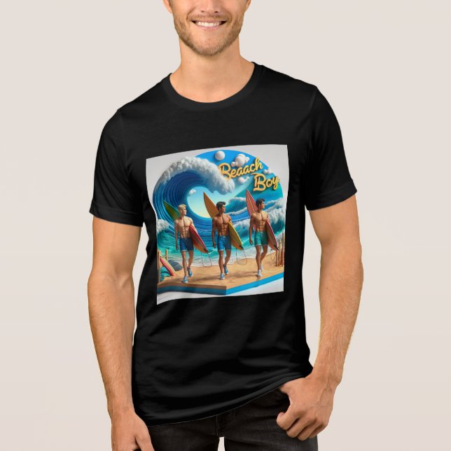 Waves & Wanderlust Collection Tri-Blend Shirt (Vorderseite)