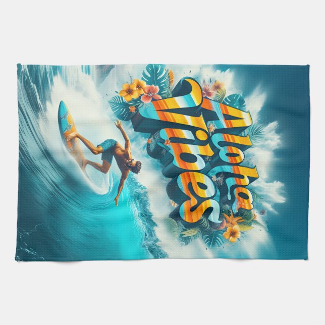 Waves & Wanderlust Kollektion Geschirrtuch (Horizontal)