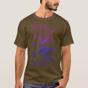 Waves Waveform Audio Digital Design Modular Gesche T-Shirt