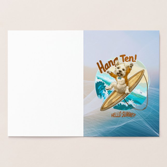 Waves & Woofs Wünsche Folienkarte (Innenseite)