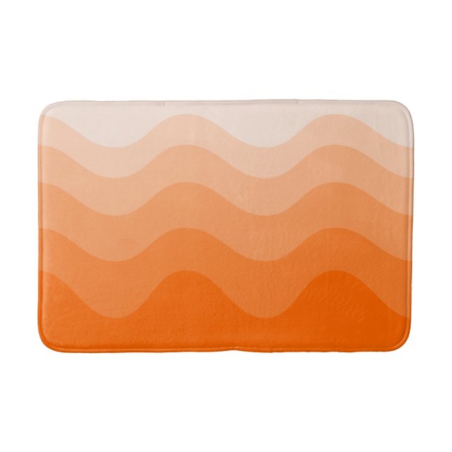 Wavey Stripe Modern Bath Mat Badematte (Vorderseite)