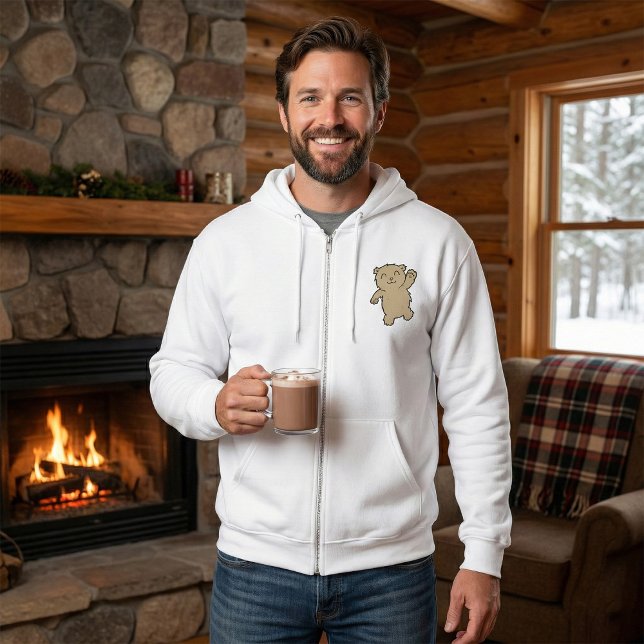 Waving Adorable Lächelbär Hoodie (Von Creator hochgeladen)