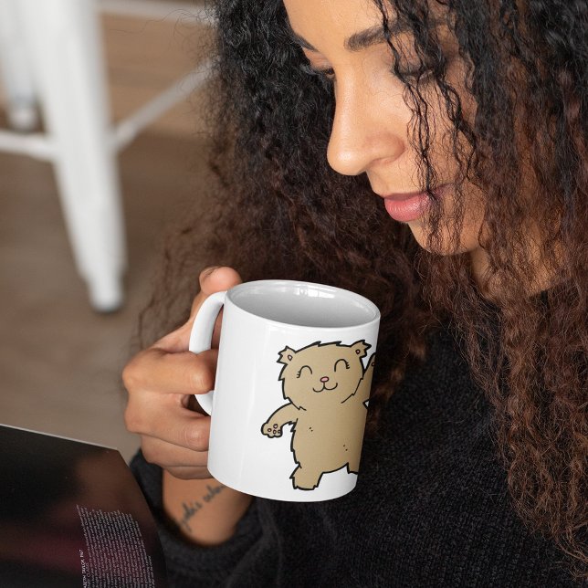 Waving Adorable Lächelbär Kaffeetasse (Von Creator hochgeladen)