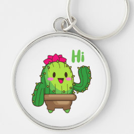 Waving Cactus Keychain – Happy Green Buddy Schlüsselanhänger