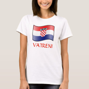 Waving Flag Kroatiens Vatreni T - Shirt
