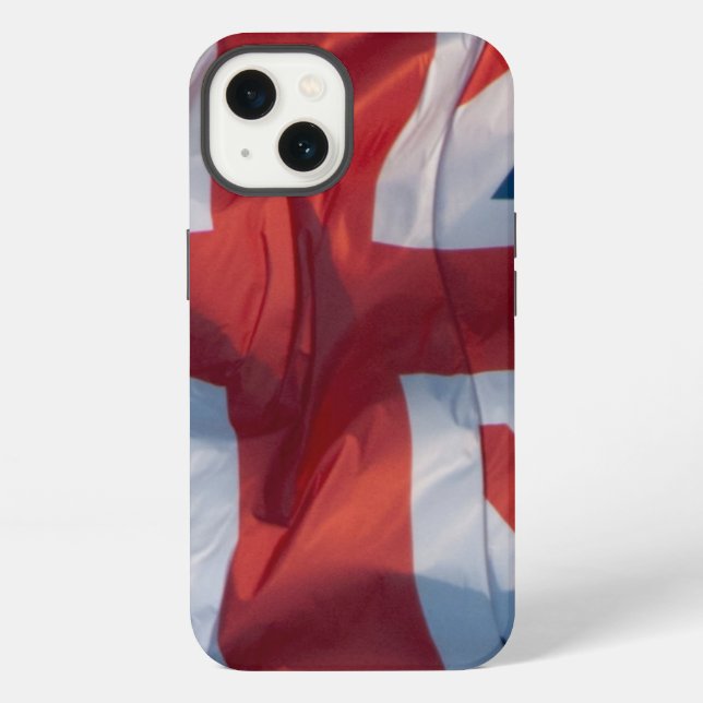 Waving Flag of Britain iPhone Hülle (Rückseite)