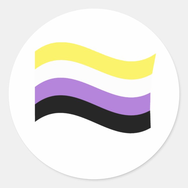 Waving-Flag Runder Aufkleber (Vorderseite)