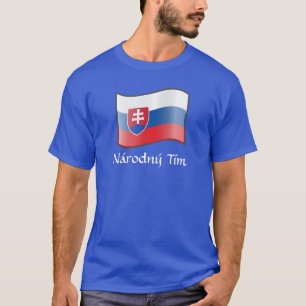 Waving Flag Slowakei Národný Tím T - Shirt