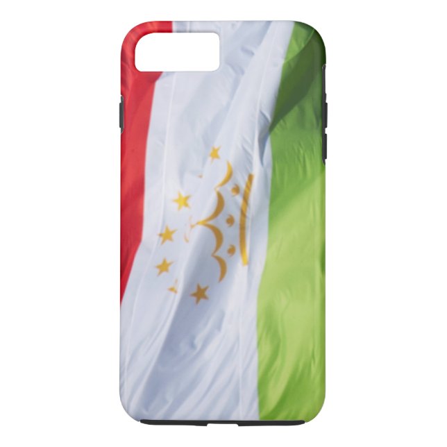Waving Flag Tadschikistan Case-Mate iPhone Hülle (Rückseite)
