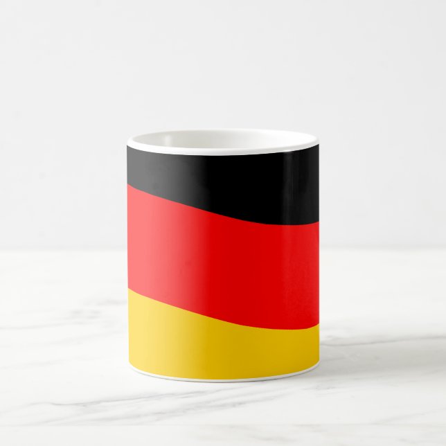 Waving German Flag Kaffeetasse (Mittel)