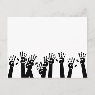 Waving Hands Postkarte