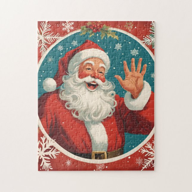 Waving Santa Claus Puzzle (Vertikal)
