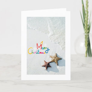 WAVS/STAR FISH GREETINGS BEI CHRISTMAS AC MILES FEIERTAGSKARTE