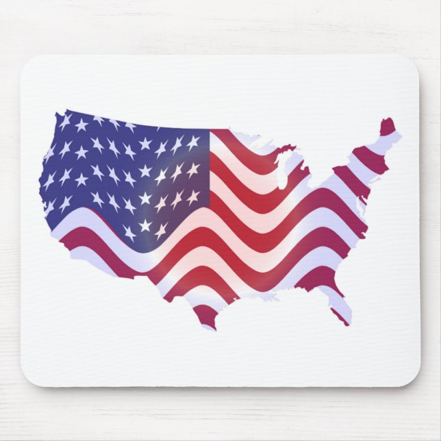WAVY AMERICAN FLAG MOUSEPAD (Vorne)