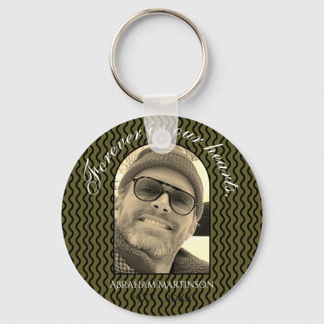 Wavy Basic in Love Memory Keepake Schlüsselanhänge Schlüsselanhänger (Vorderseite)