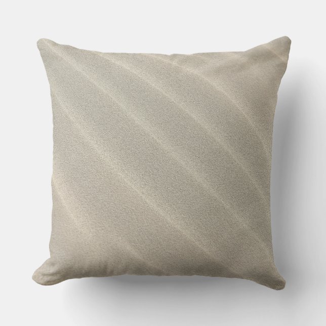 Wavy Beach Sand Outdoor Throw Kissen (Vorderseite)