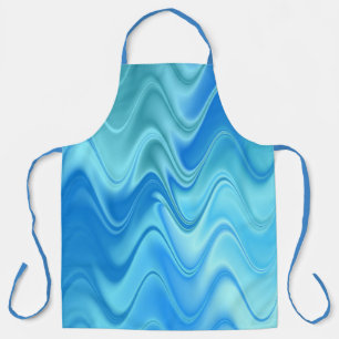 Wavy Blue Abstrakt Schürze