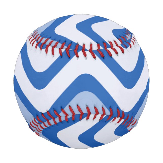 Wavy Blue Pattern Baseball (Vorderseite)