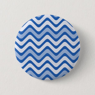 Wavy Blue Pattern Button