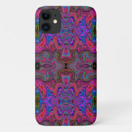 Wavy Blue und Rainbow Red Trippy Muster Case-Mate iPhone Hülle