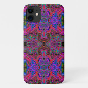 Wavy Blue und Rainbow Red Trippy Muster Case-Mate iPhone Hülle