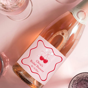 Wavy Cherry On Top Bow Brautschmaus Champagner