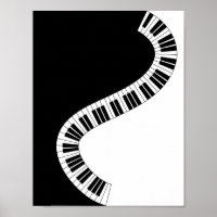 Wavy Curved Piano Keys