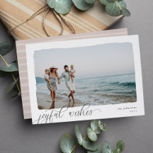 Wavy | Einfaches Horizontal Joyful Wishs Foto