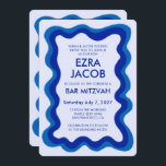 Wavy Frame Modern Custom QR CODE Bar Bat Mitzvah Einladung<br><div class="desc">Perfekte Karte, um eine Fledermausmitzvah, Bar mitzvah oder andere jüdische Feier anzukündigen! Handgefertigte Wavy Frame für Sie auf der Vorderseite! Vollständig anpassbar! Klicken Sie auf "Personalisieren" oben, um den Text zu bearbeiten und Ihren Link zum qr-Code hinzuzufügen. Klicken Sie auf "Bearbeiten mit dem Designwerkzeug", um die Schriftart, Farben und Einstellungen...</div>