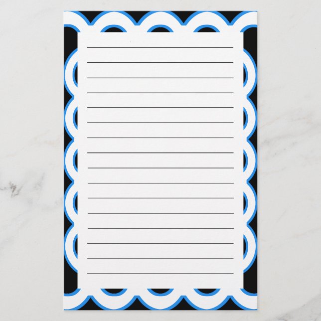 Wavy Frames Briefpapier (Vorderseite)