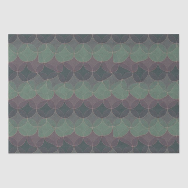 Wavy Geometric Wrapping Paper Seidenpapier (Vorderseite)