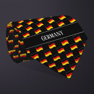 Wavy Germany Flag Pattern Krawatte