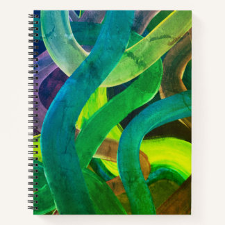 Wavy - Green Leaf Edition Spiral Notizbuch