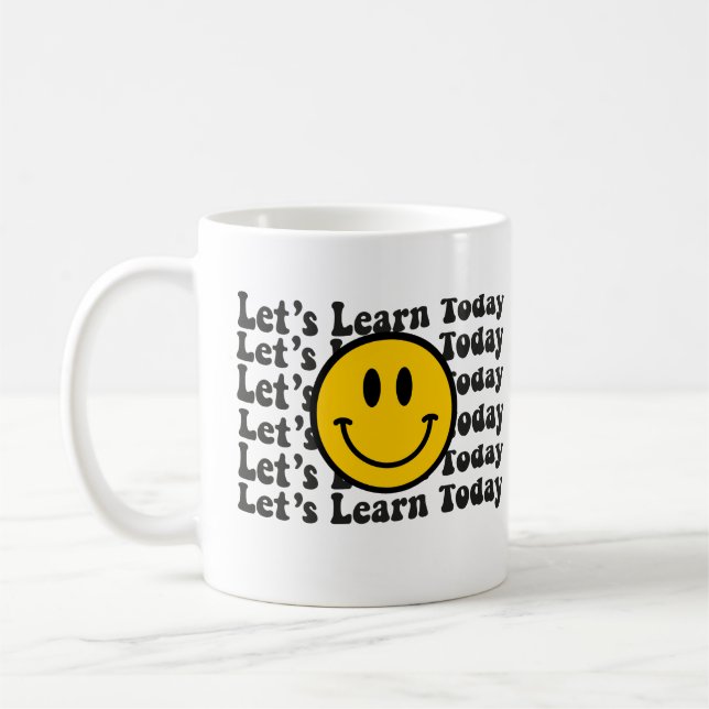 Wavy Groovy Lasst uns heute lernen Kaffeetasse (Links)