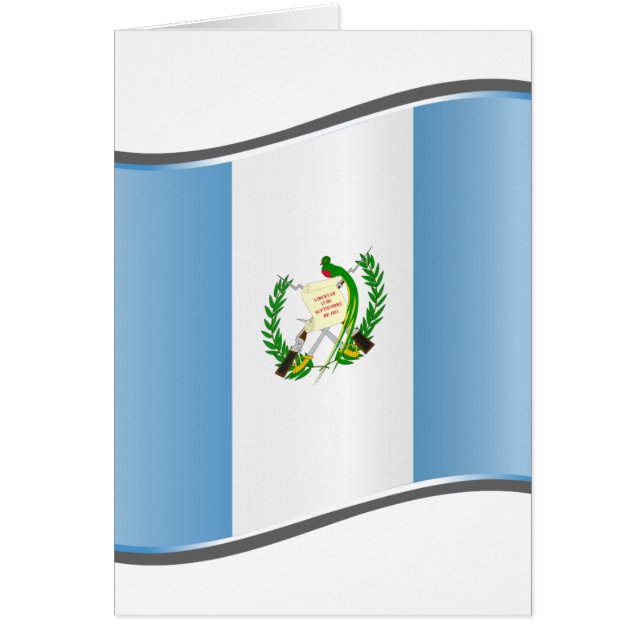 Wavy Guatemala-Flagge (Vorne)