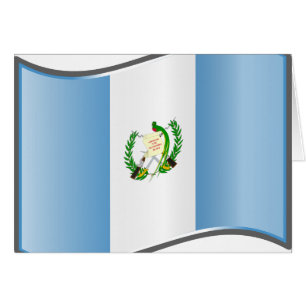 Wavy Guatemala-Flagge