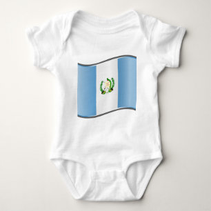 Wavy Guatemala-Flagge Baby Strampler