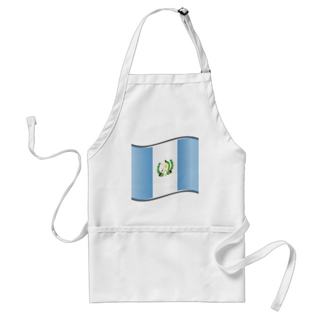 Wavy Guatemala-Flagge Schürze (Vorne)