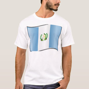 Wavy Guatemala-Flagge T-Shirt