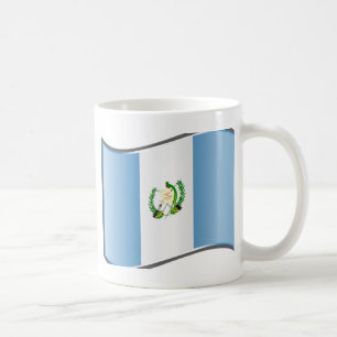 Wavy Guatemala-Flagge Tasse