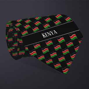 Wavy Kenya Flag Pattern Krawatte