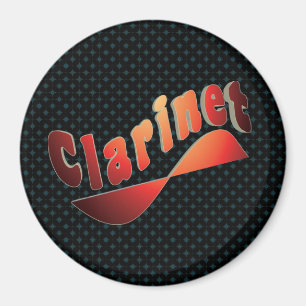 Wavy Klarinette Magnet