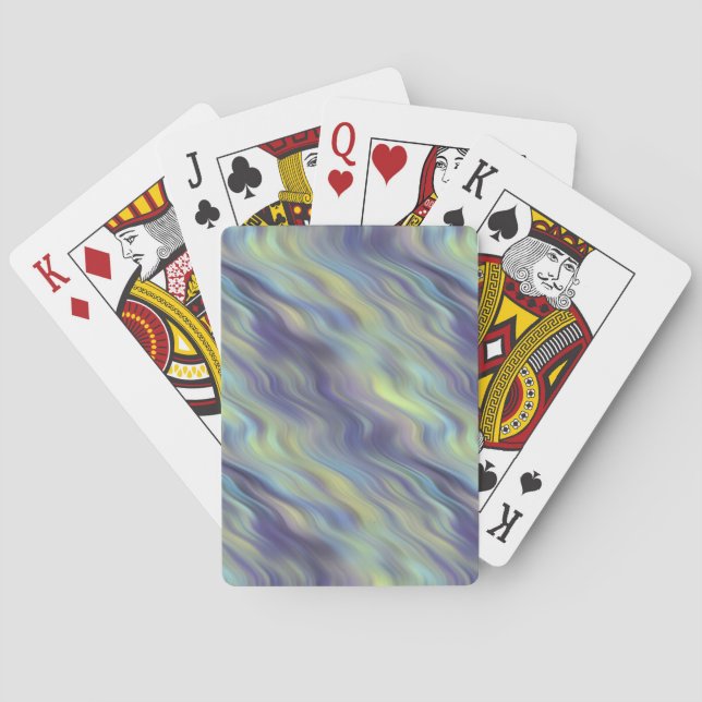 Wavy Lavendel Textur Spielkarten (Rückseite)