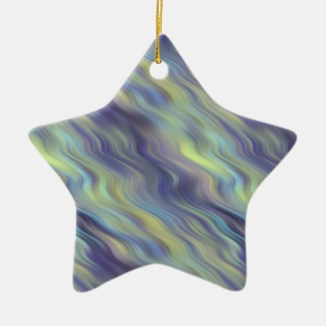 Wavy Lavender Texture Keramikornament (Vorne)