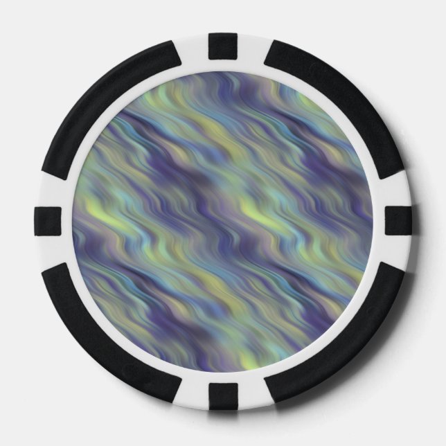 Wavy Lavender Texture Pokerchips (Vorderseite)