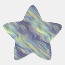 Wavy Lavender Texture Stern-Aufkleber