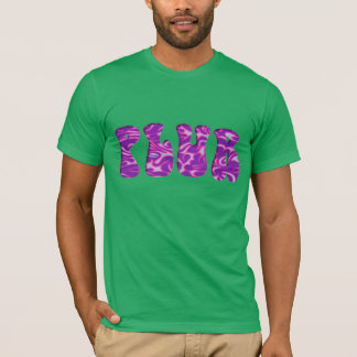 Wavy Lila Flame Puffy PLUR T-Shirt